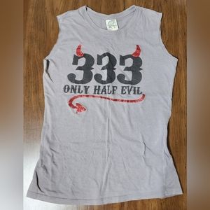 333 Only Half Evil t shirt S